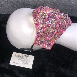 Full Crystal and pearl faskmask